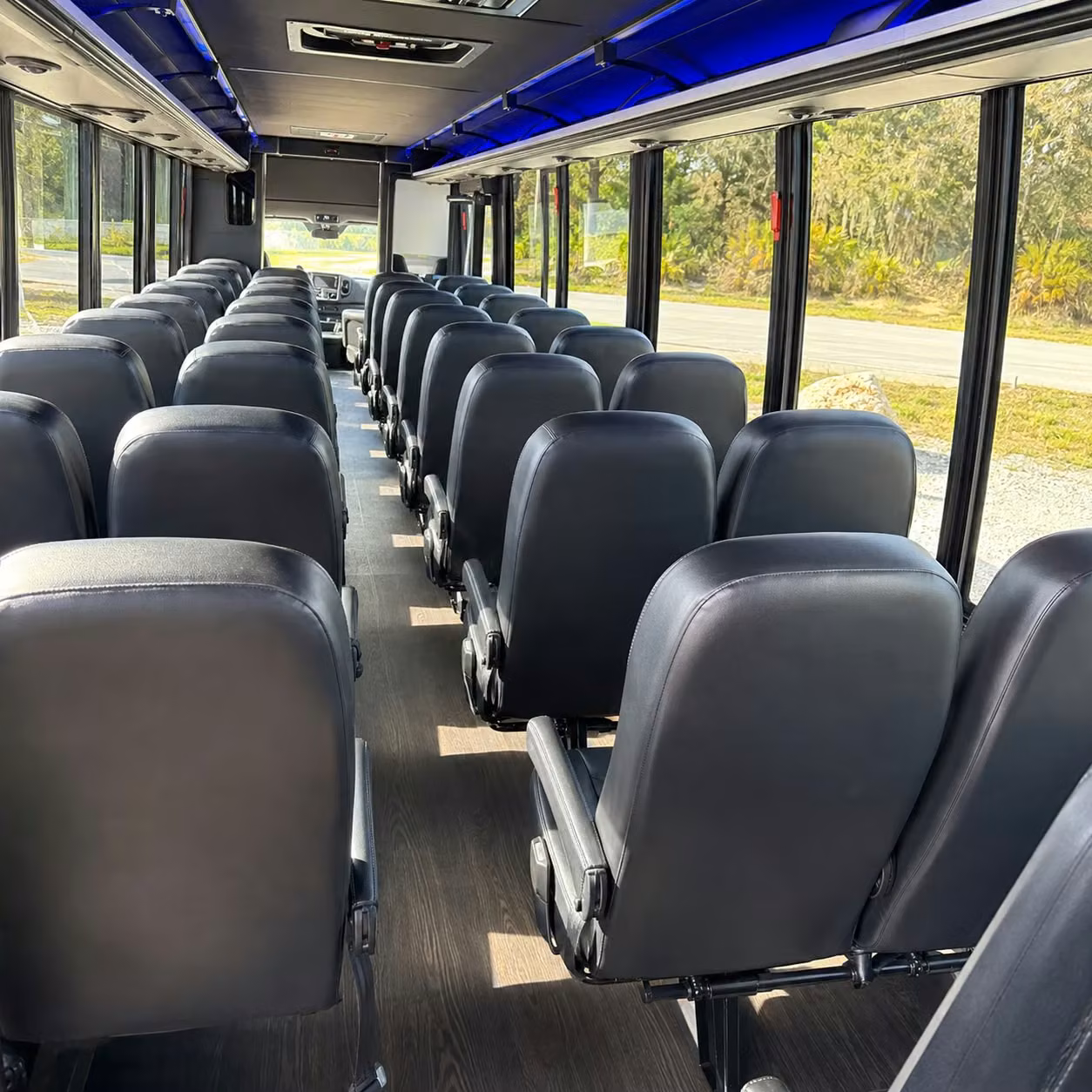 35 passenger minibus inside