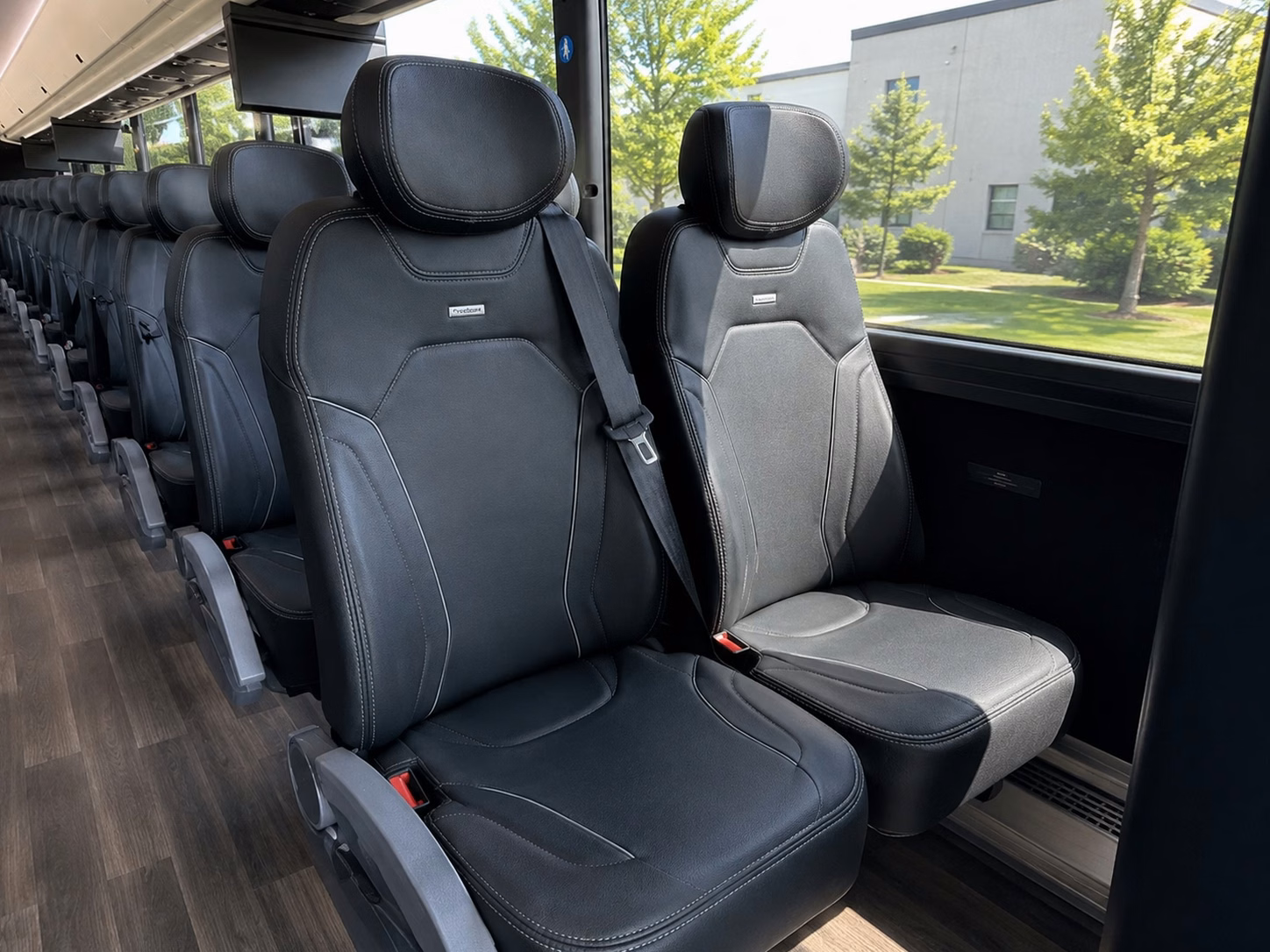 prescott charter bus interior