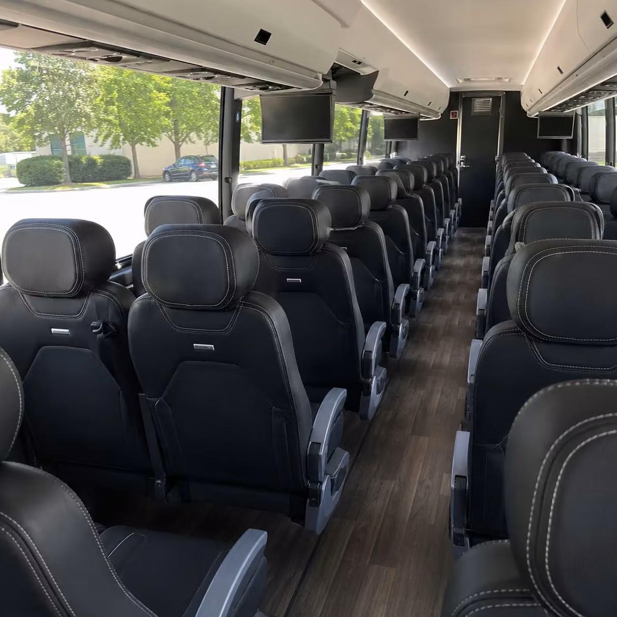 prescott charter bus rental interior
